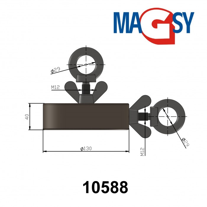 Fishing magnet 2x1100Kg [2]