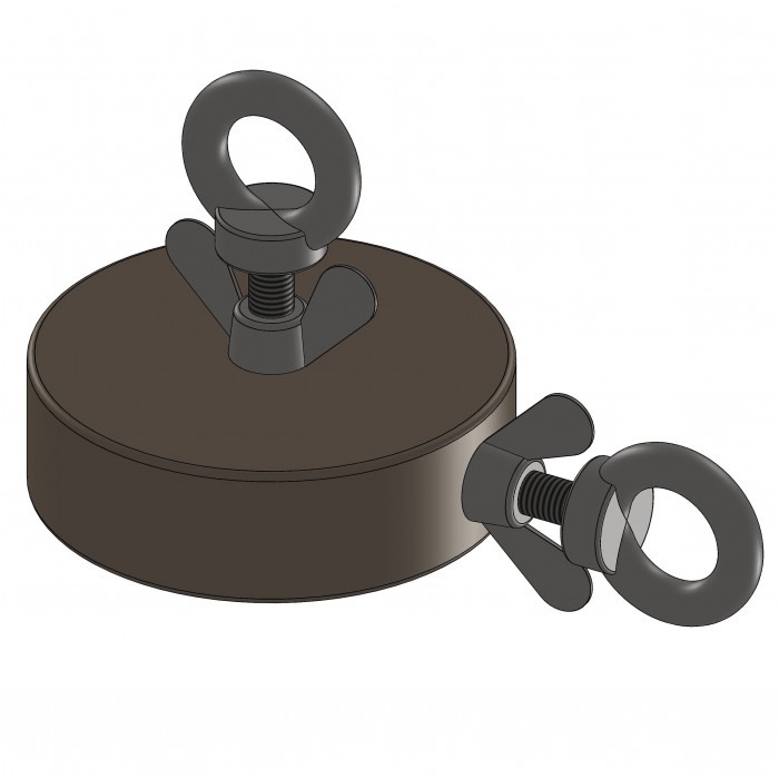 Fishing magnet 2x1100Kg [4]