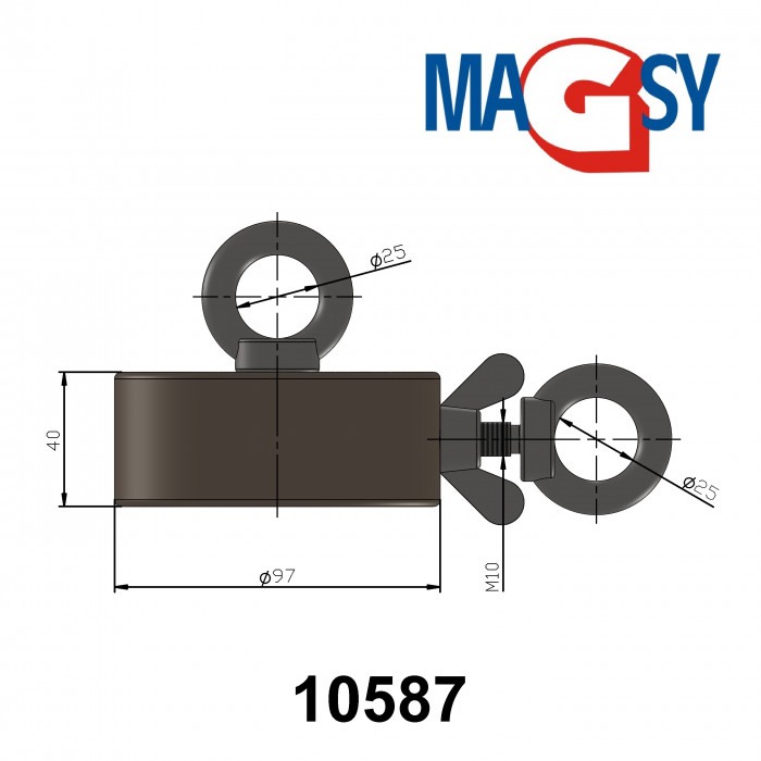 Fishing magnet 2x500Kg [2]