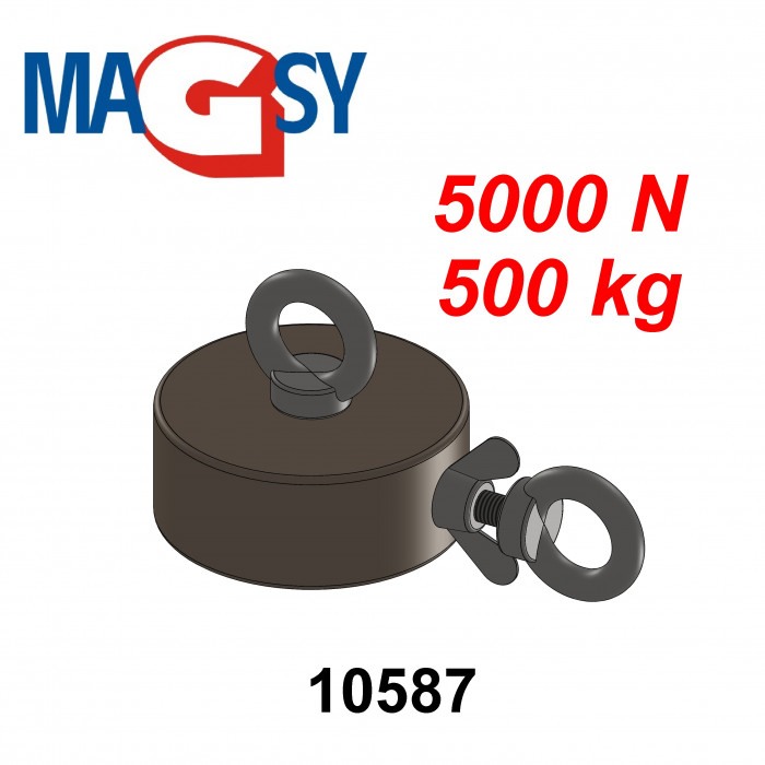 Fishing magnet 2x500Kg [3]