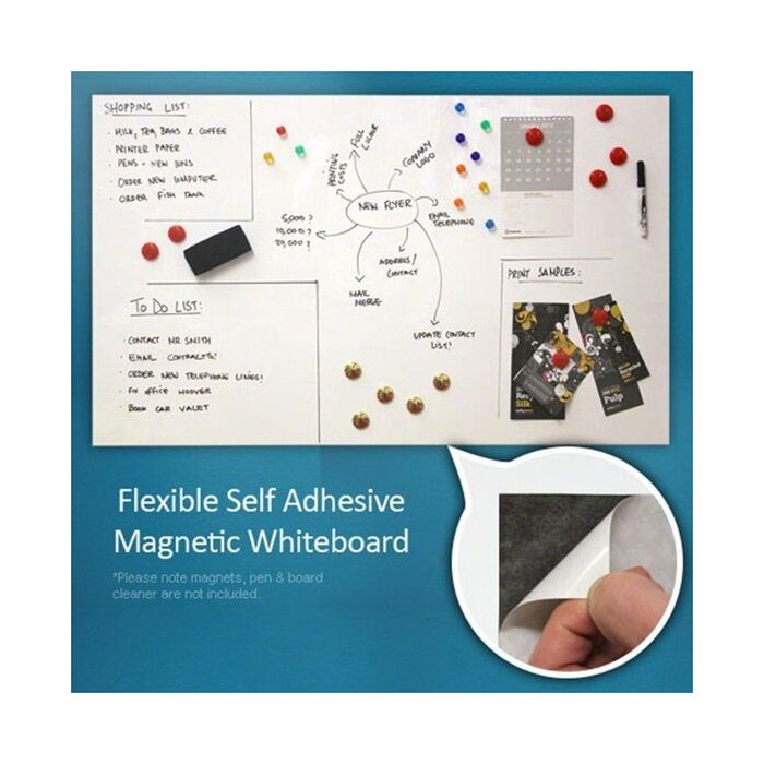 Folie acoperită, autoadezivă albă cu adeziv din spumă, marker, 100 × 60 cm [1]