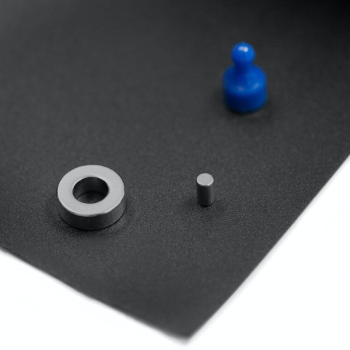 Folie de tablă magnetică acoperită, autoadezivă neagră pentru cretă, marker, 120 cm lățime, metraj [2]