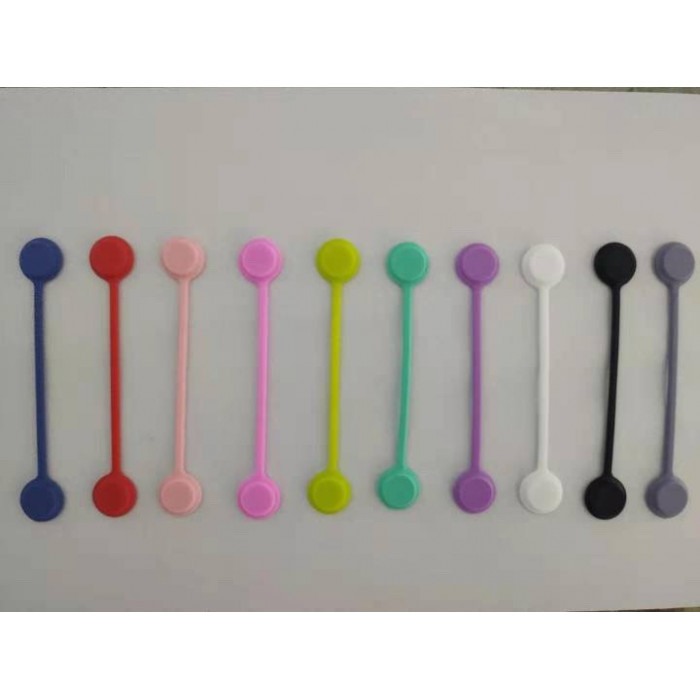 Inele magnetice de strângere, siliconate, pentru utilizare repetată, multicolore, 8 buc. [8]