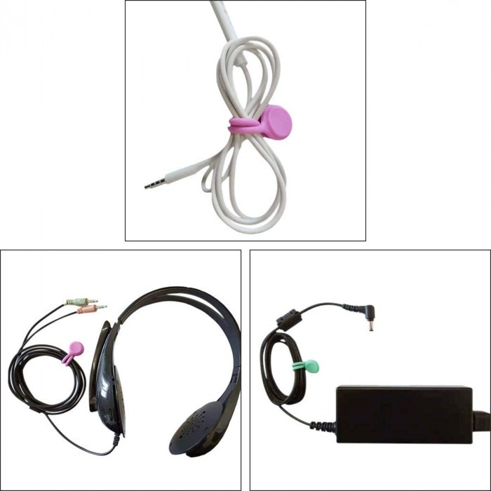 Inele magnetice de strângere, siliconate, pentru utilizare repetată, multicolore, 8 buc. [3]