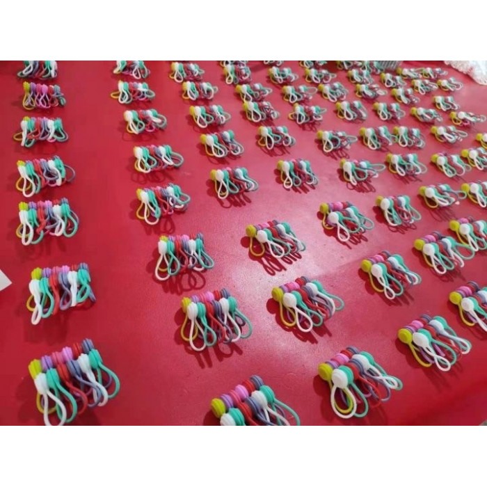 Inele magnetice de strângere, siliconate, pentru utilizare repetată, multicolore, 8 buc. [6]