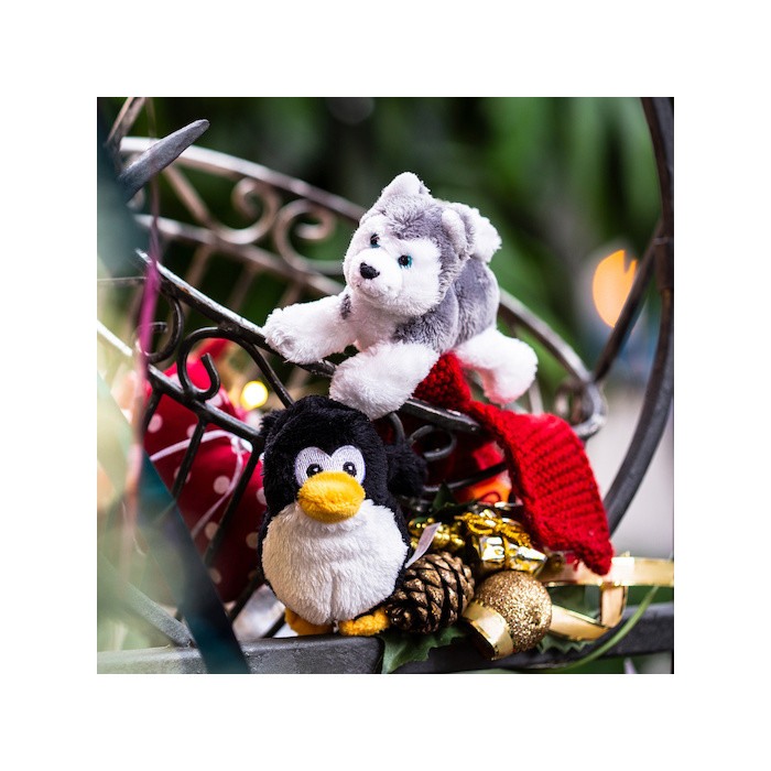 Magnet de pluș „husky” – 2 x magnet cusut în picioarele din față [2]