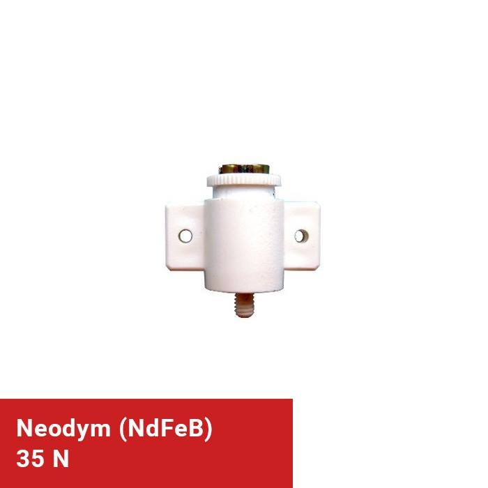 Magnet mobilier reglabil cu magnet de neodim, alb [2]