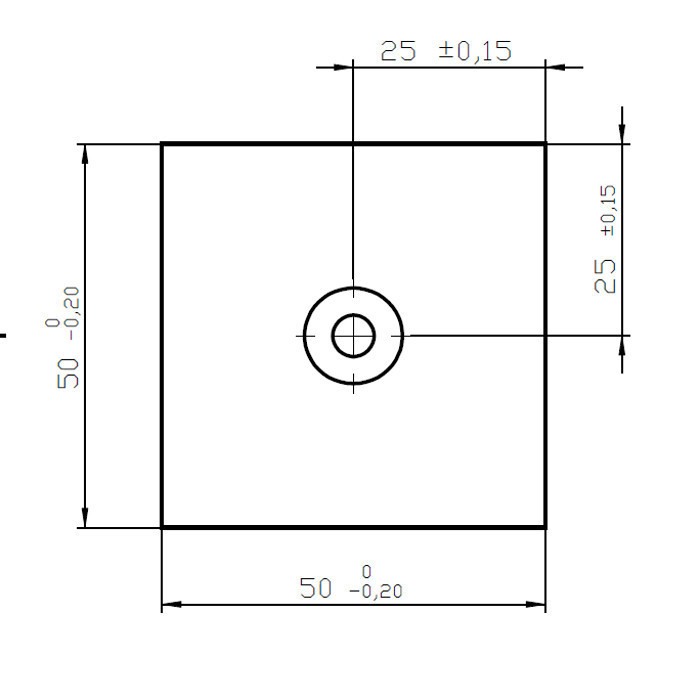 Magnet neodim bloc 50x50x30xR157 N 80 °C, VMM10-N50 [3]