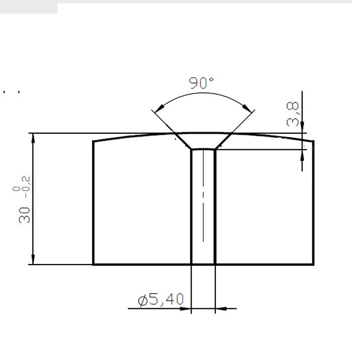 Magnet neodim bloc 50x50x30xR157 N 80 °C, VMM10-N50 [2]