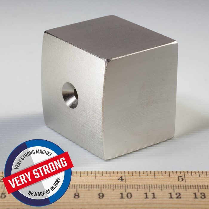 Magnet neodim bloc 50x50x45xR157 N 80 °C, VMM10-N50 [1]