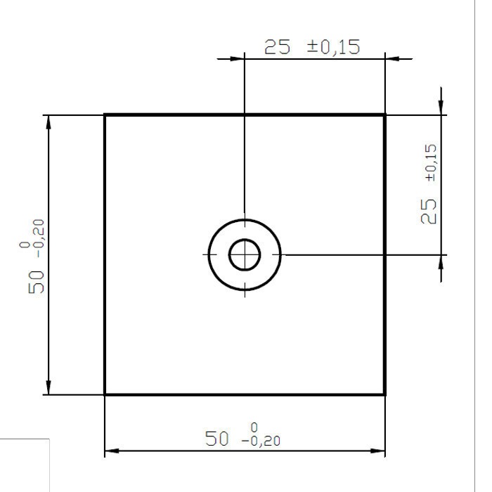 Magnet neodim bloc 50x50x45xR157 N 80 °C, VMM10-N50 [3]