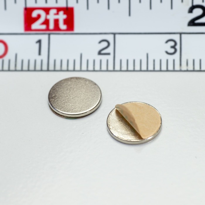 Magnet neodim cilindru cu autoadeziv cu diam.8x0,75 N 80 °C - set 2 buc, VMM4-N35 [1]