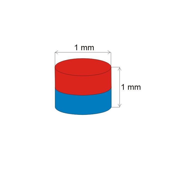 Magnet neodim cilindru cu diam.1x1 N 80 °C, VMM7-N42 [2]