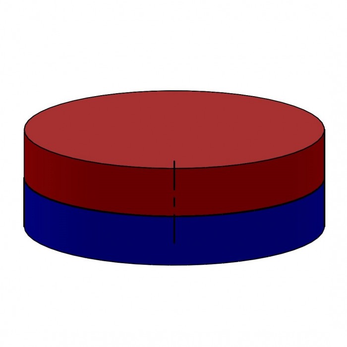 Magnet neodim cilindru cu diam.3x2 E 80 °C, VMM7-N42 [2]
