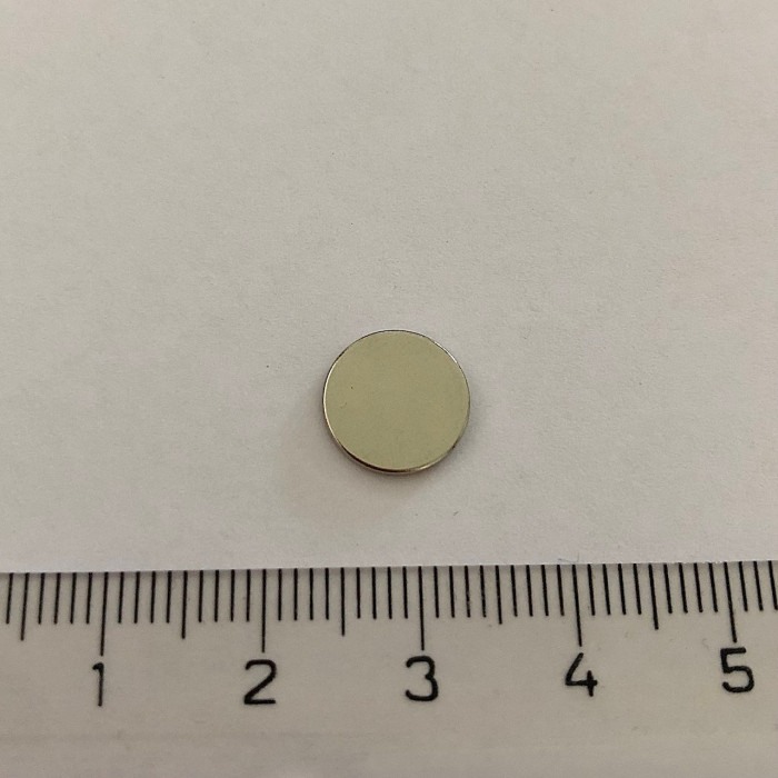 Magnet neodim cu autocolantă 3M, diam.10x1 mm, grosime autocolantă 0,06 mm [2]