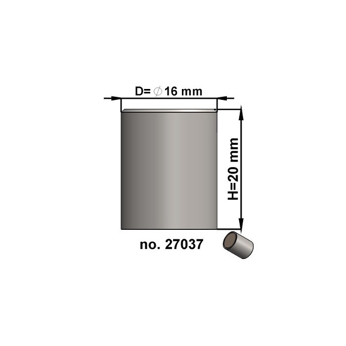 Magnet oală diam. 16 x înălțime 20 mm, fără filet [3]