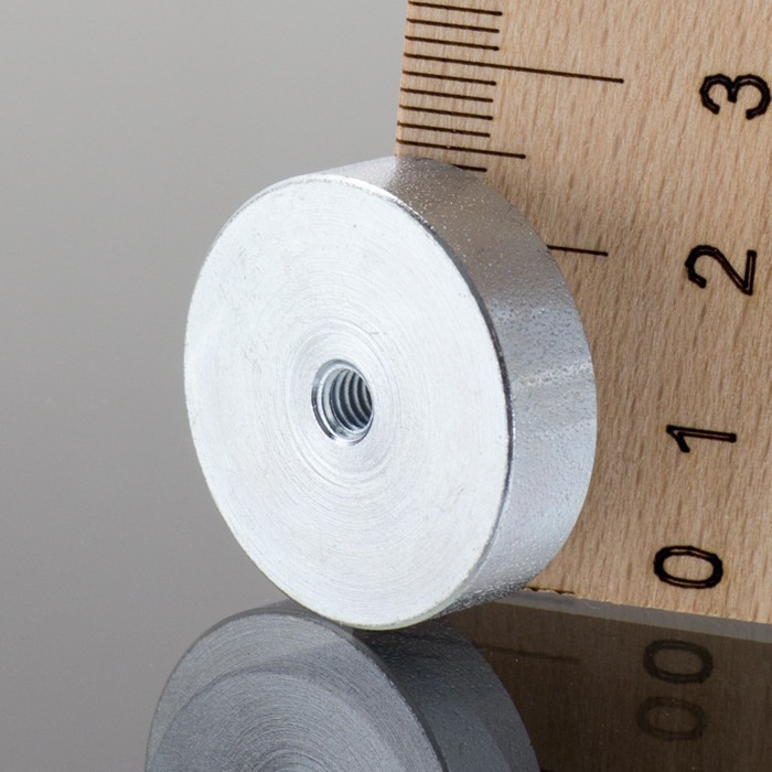 Magnet oală diam. 25 x înălțime 7 mm cu filet interior M4-6H [1]