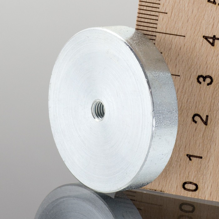 Magnet oală diam. 40 x înălțime 8 mm cu filet interior M5-6H [1]