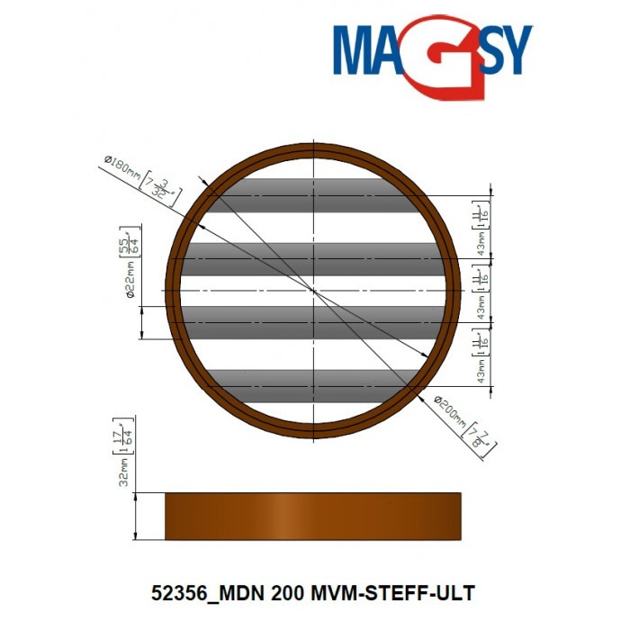 Magnet pentru pâlnia de alimentare MDN 200 MVM-STEFF-ULT, 6.810 Gs, 31 N [4]