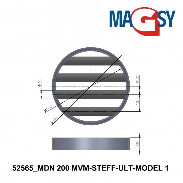 Magnet pentru pâlnia de alimentare MDN 200 MVM-STEFF-ULT-MODEL 1 [6]
