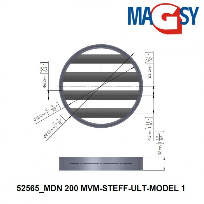 Magnet pentru pâlnia de alimentare MDN 200 MVM-STEFF-ULT-MODEL 1 [7]
