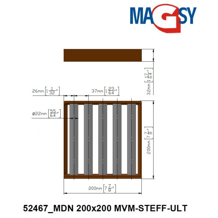 Magnet pentru pâlnia de alimentare MDN 200x200 MVM-STEFF-ULT [5]