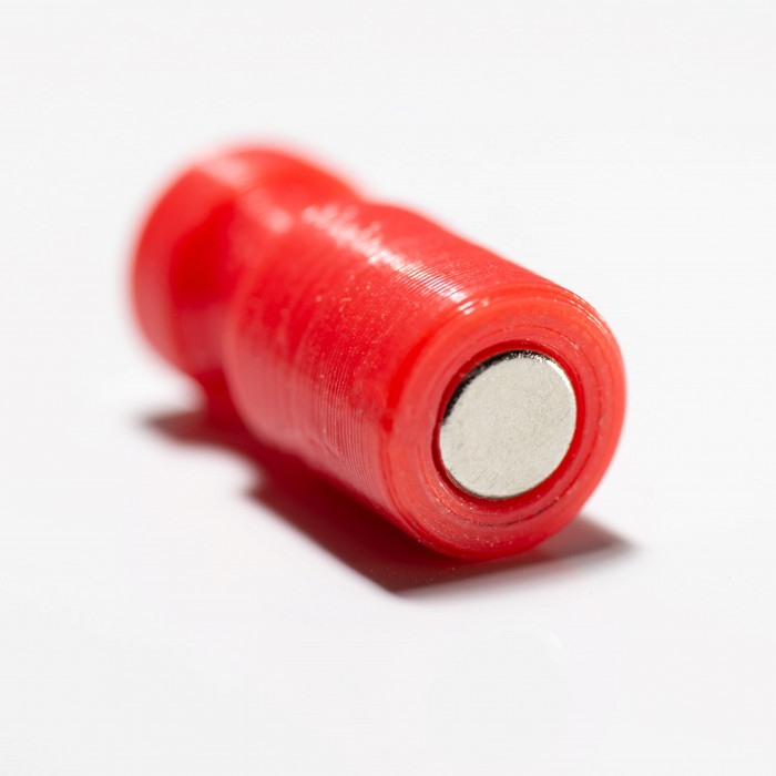 Magnet puternic în carcasă de plastic nepersonalizat - roșu [2]