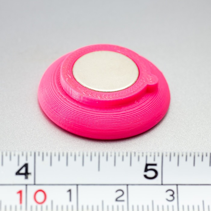 Magnet puternic în carcasă de plastic nepersonalizat - roz [1]