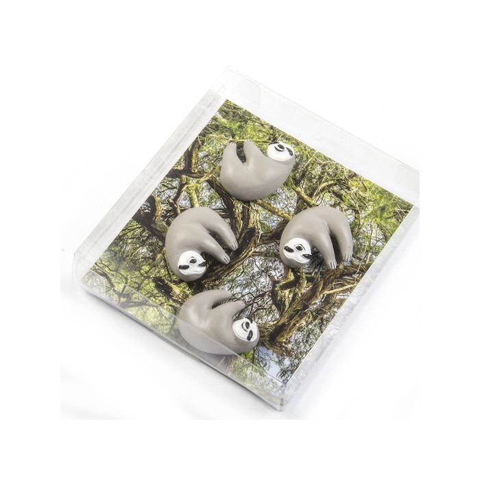 Magneți de frigider - leneși - 4 buc. [3]