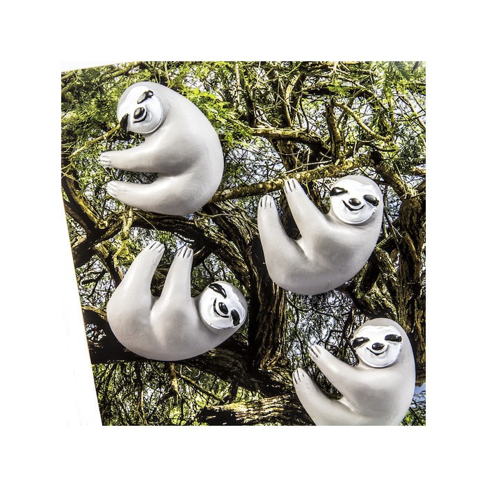 Magneți de frigider - leneși - 4 buc. [5]