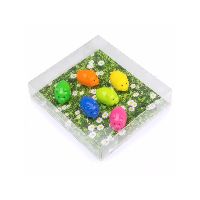 Magneți de frigider - purceluși - 6 buc. - diferite culori [3]