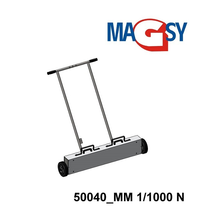 Mătură magnetică cu lățimea de 1000 mm cu magneți neodim [4]