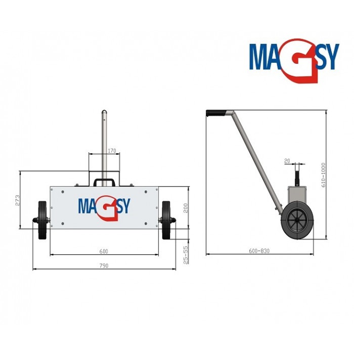 Mătură magnetică cu magneți de neodim - model 1 [3]