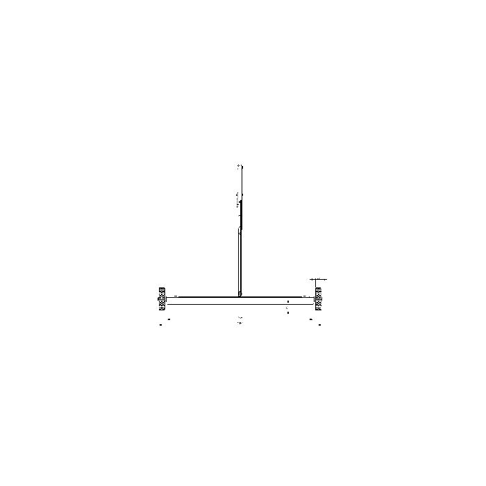 Mătură magnetică, execuție UP, lățime 90 cm, magnet de ferită [2]