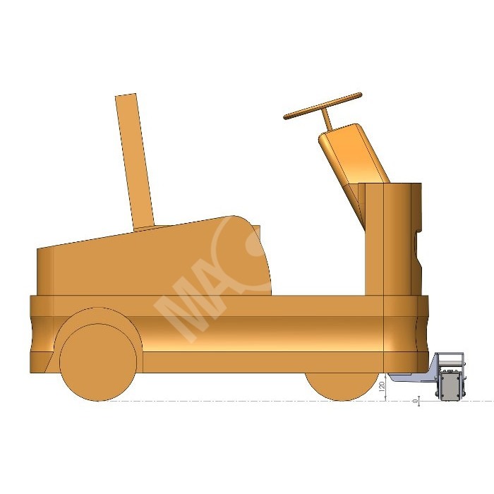 Mătură magnetică pentru cărucioare de curățenie MM 800 DM-UP F [5]