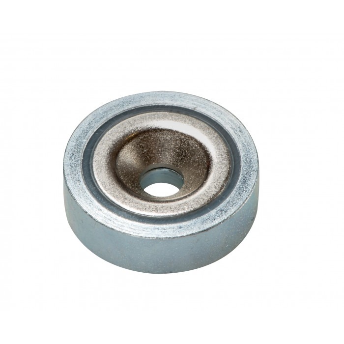 Oală magnetică diam. 47 x înăltime 9,2 mm, filet pentru șurub cu cap înecat diam. 8,5 mm [2]