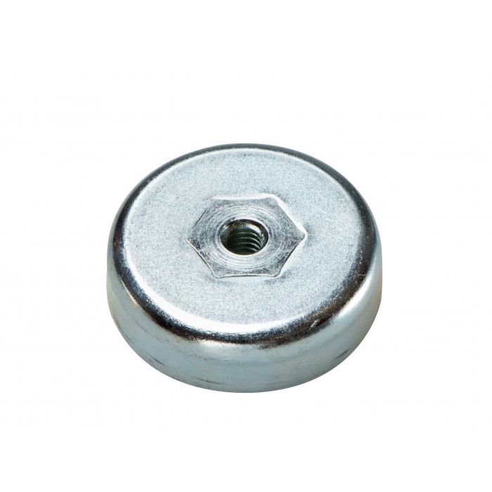 Oală magnetică diam. 80 x înăltime 18 mm, filet interior M8-6H [1]