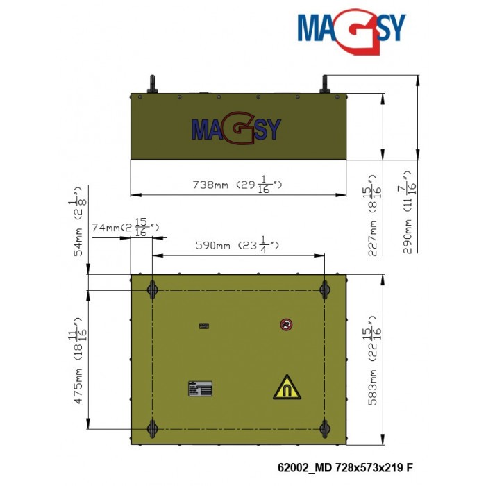 Placă magnetică MD modelul 2 - 738x583x227 [5]