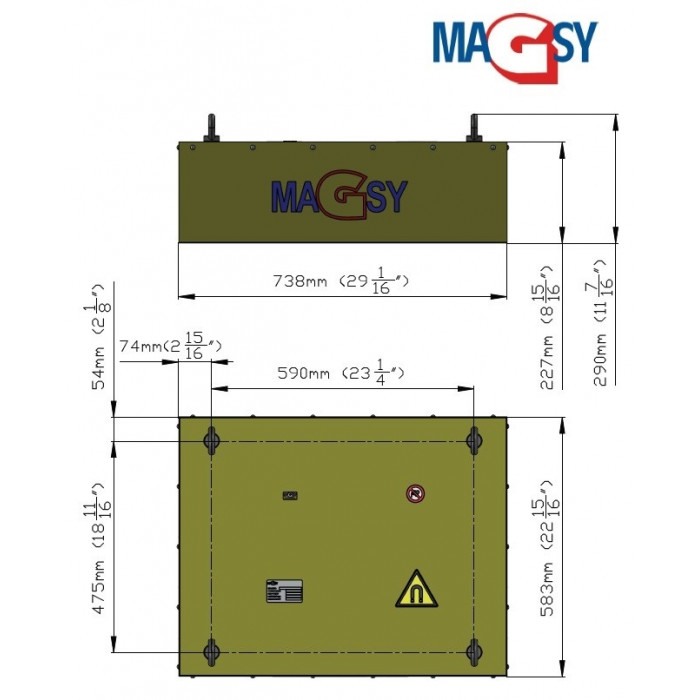 Placă magnetică MD modelul 2 - 738x583x227 [3]