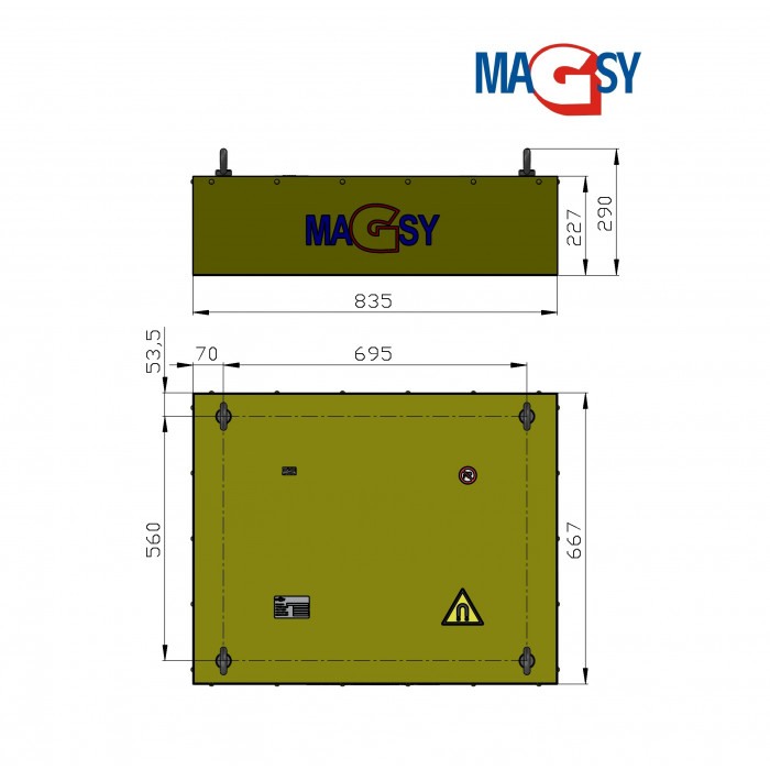Placă magnetică MD modelul 3 - 835x667x227 [3]