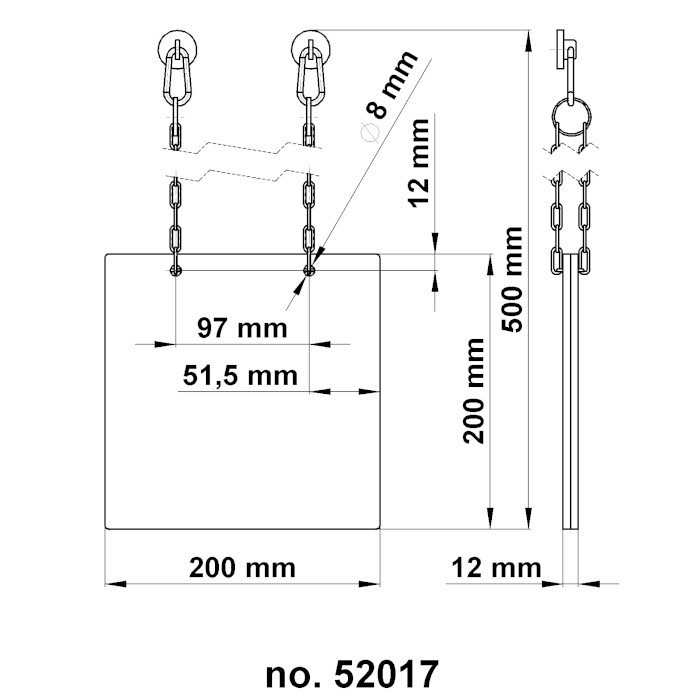 Placă magnetică pentru captarea prafului 640 x 500 x 12 mm [3]