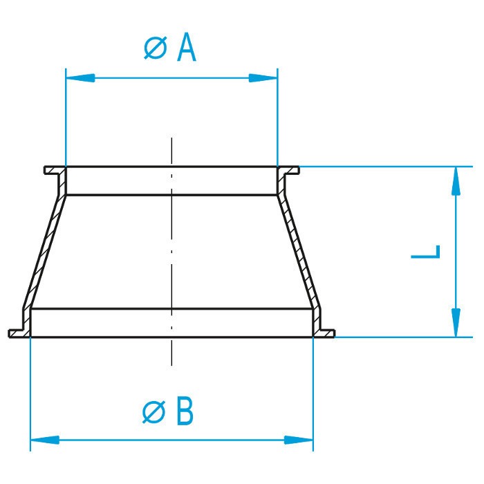 Racord conic JACOB DN 100-150 [2]