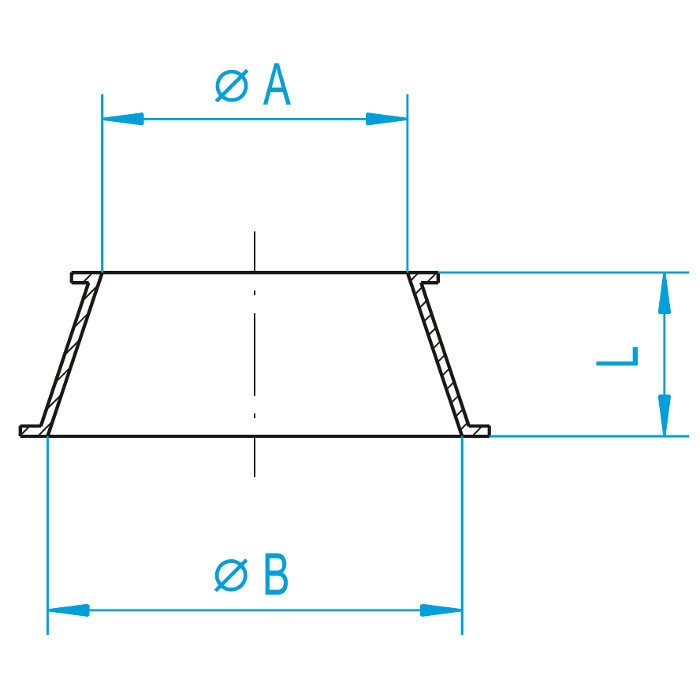 Racord conic JACOB DN 100-250 [2]