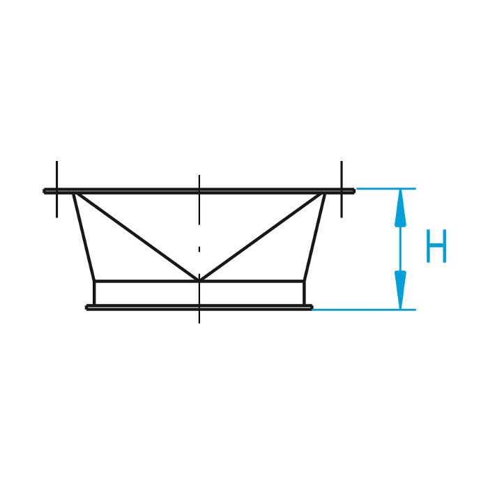 Reducție pătrat la rotund JACOB DN 100 [3]