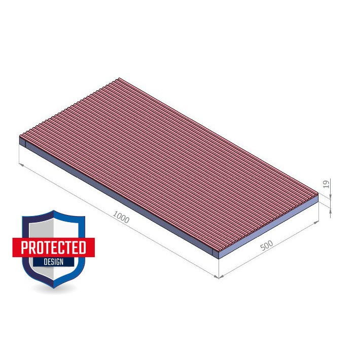 Rogojină magnetică 1000 x 500 mm ECO [2]