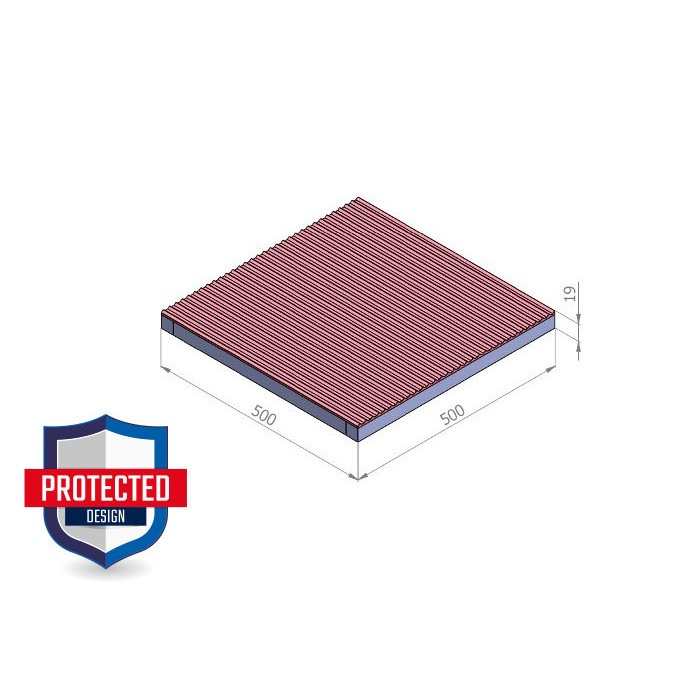 Rogojină magnetică 500 x 500 mm ECO [2]