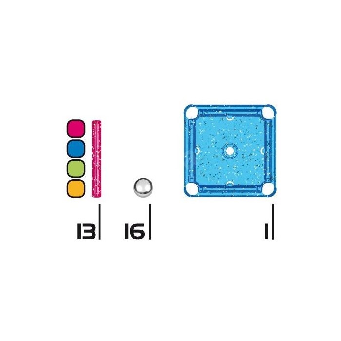 Set magnetic de construcții GEOMAG Glitter 30 piese [4]