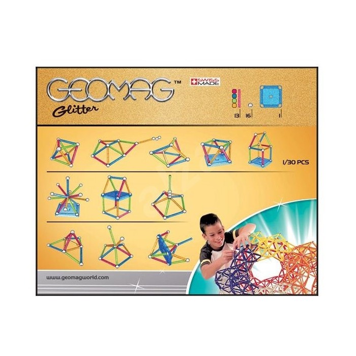 Set magnetic de construcții GEOMAG Glitter 30 piese [2]