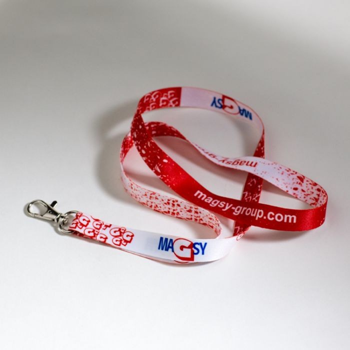 Șnur textil personalizat pentru gât cu carabină [1]