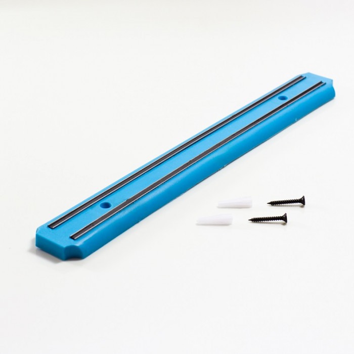 Suport magnetic pentru cuțite și ustensile de bucătărie, lungime 38 cm - albastru [3]